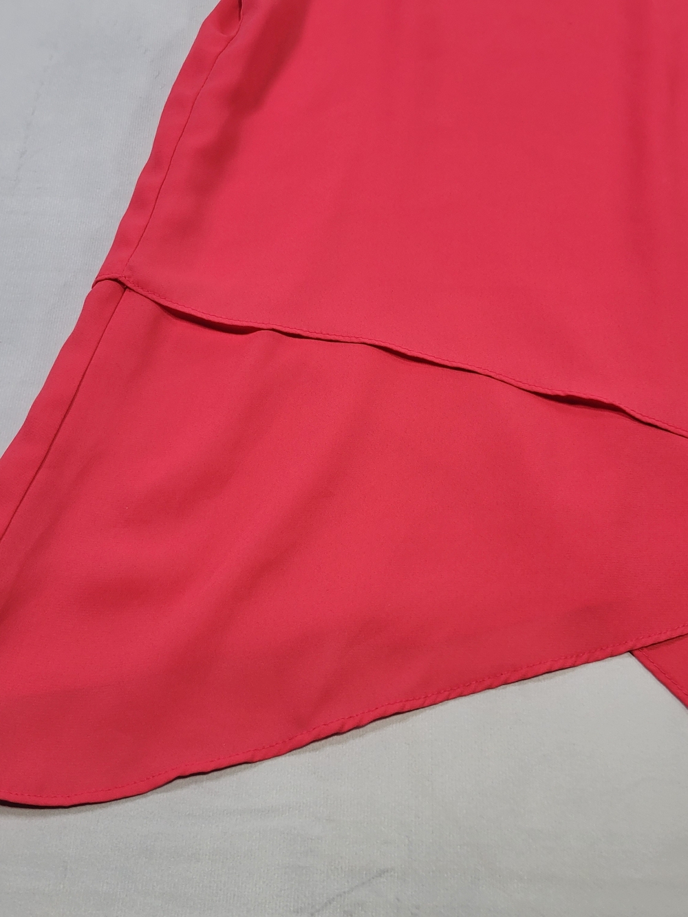 Cable & Gauge Bright Coral Pink Blouse - Picture 3 of 11